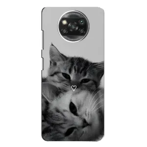 Чехол с рисунком кот на Xiaomi POCO X3 (Пара котов)