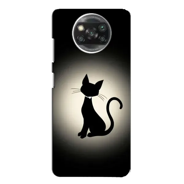 Чехол с принтом «Силуэт котика» для Xiaomi POCO X3
