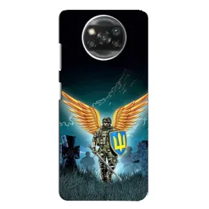 Чехлы с картинкой ЗСУ для Xiaomi POCO X3 (AlphaPrint) (Солдат ЗСУ)
