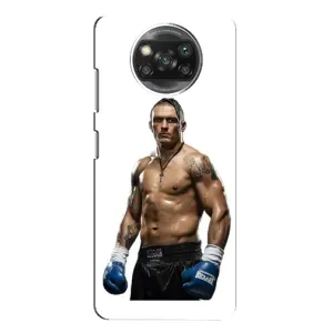 Чехол с картинкой Александр Усик для Xiaomi POCO X3 (Усик на белом)