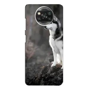 Чехол с Хаски для Xiaomi Poco X3 - (AlphaPrint) (Верный пес)