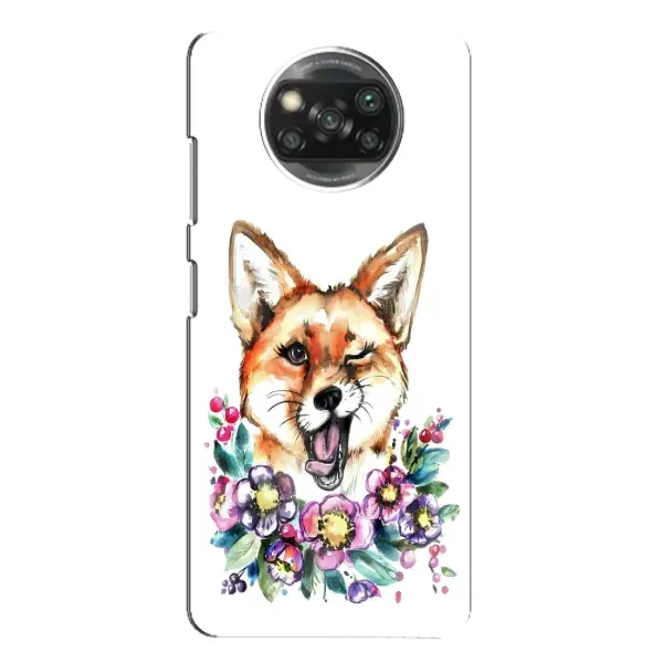 Чохол з принтом «Весела лисичка» для Xiaomi POCO X3
