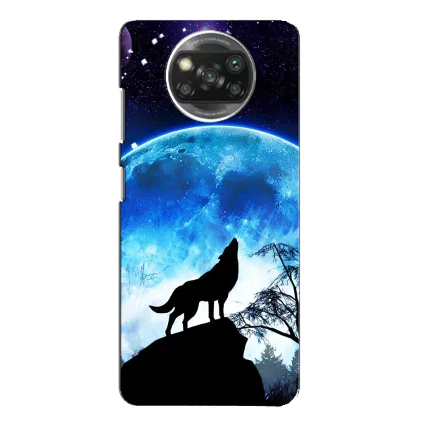 Чехол с принтом «Волк на луну» для Xiaomi POCO X3