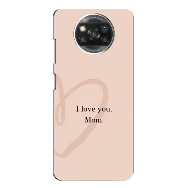 Чохол з принтом «Серце мамі» для Xiaomi POCO X3 Чохол з принтом «Серце мамі» для Xiaomi POCO X3
