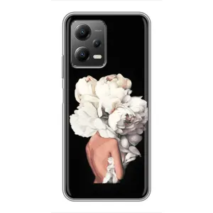 Чехлы (ART) Цветы на Xiaomi POCO X5 (5G) (VPrint) (Білі квіти)