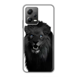 Чохли з картинкою животних Xiaomi POCO X5 (5G) (Чорний ЛЕВ)