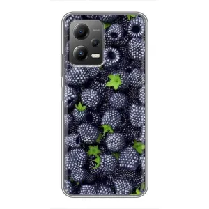 Чехлы с Фруктами для Xiaomi POCO X5 (5G) (VPrint) (Ежевика)