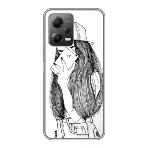 Чехол с печатью для Xiaomi POCO X5 (5G) - (Мода) (AlphaPrint) (Фото девочки)