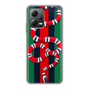 Чехлы ГУЧЧИ для Поко Х5 (5Джи) (AlphaPrint) (Gucci змия)