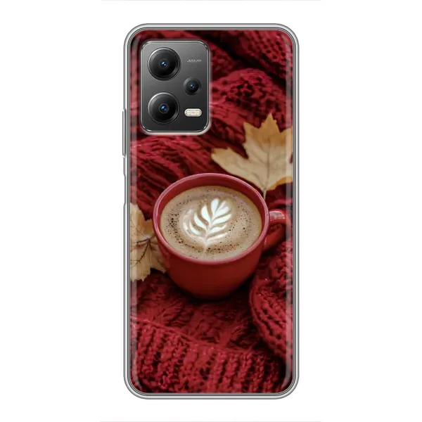 Чехол с принтом «Кофе на пледе» для Xiaomi POCO X5 (5G)