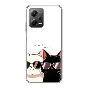 Чохол з малюнком кіт на Xiaomi POCO X5 (5G) (Коти в окулярах)