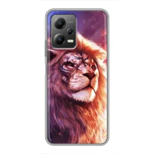 Чехол со Львом для Xiaomi POCO X5 (5G) (VPrint) (Красочный Лев)