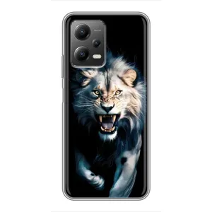 Чехол с картинкой «Хищники» для Xiaomi POCO X5 (5G) (Лев в темноте)