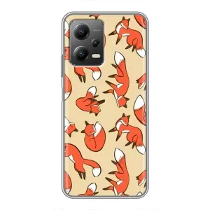 Чехлы с картинкой Лисички для Xiaomi POCO X5 (5G) (VPrint) (Лисички)