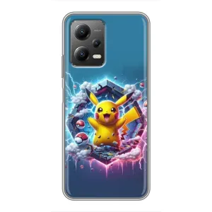 Чохол з Пікачу на Xiaomi POCO X5 (5G) (Лого Пікачу)