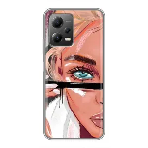 Чехол с печатью для Xiaomi POCO X5 (5G) - (Мода) (AlphaPrint) (Макияж)