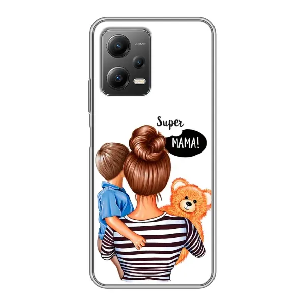 Чехол с принтом «Мама с сыном» для Xiaomi POCO X5 (5G)