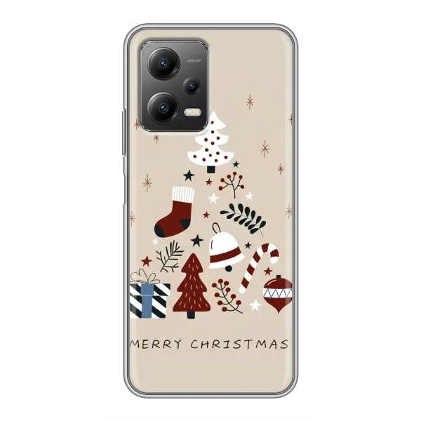 Чохол з принтом «Merry Christmas» для Xiaomi POCO X5 (5G)