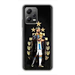 Чехлы для Xiaomi POCO X5 (5G) (Leo чемпион) (AlphaPrint) (Месси Король)