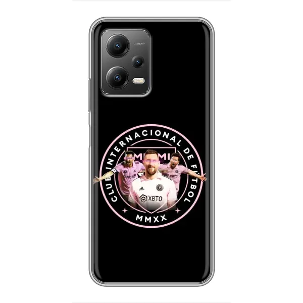 Чехол с принтом «Месси в лого» для Xiaomi POCO X5 (5G)