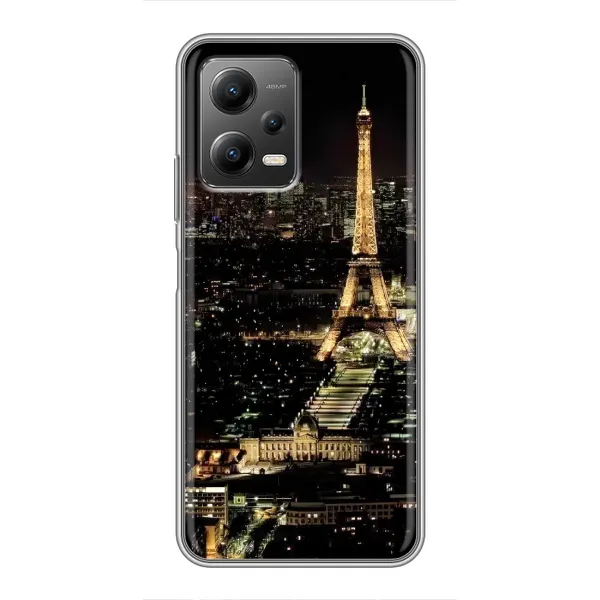 Чохол з принтом «Нічний Париж» для Xiaomi POCO X5 (5G)