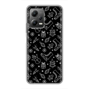Новорічні, Святкові Чохли для Xiaomi POCO X5 (5G) - 2024 год (Новорічний фон)