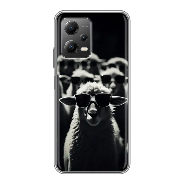 Чехол с принтом «Овечка в очках» для Xiaomi POCO X5 (5G)