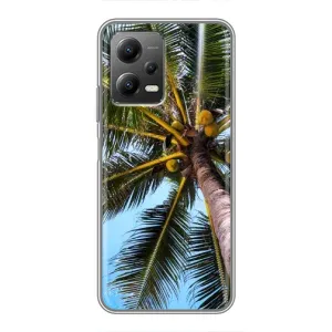 Силиконовый чехол с КАРТИНКАМИ лето для Xiaomi POCO X5 (5G) (AlphaPrint) (Пальма)