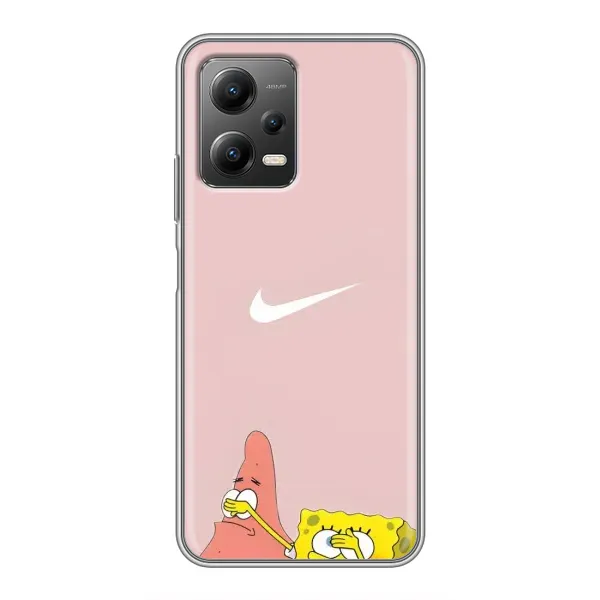 Чехол с принтом «Патрик и Губка» для Xiaomi POCO X5 (5G)