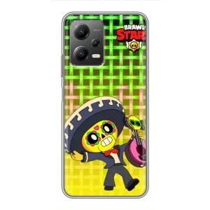Чехлы Brawl Stars для Xiaomi POCO X5 (5G) (AlphaPrint) (Поко в самбреро)
