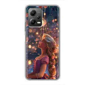 Чехол Рапунцель для Xiaomi POCO X5 (5G) (Рапунцель фонарики)
