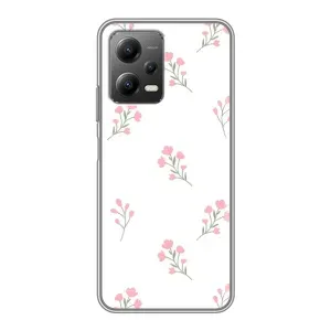 Чохол з розовим принтом для Xiaomi POCO X5 (5G) (Рожеві квіти)
