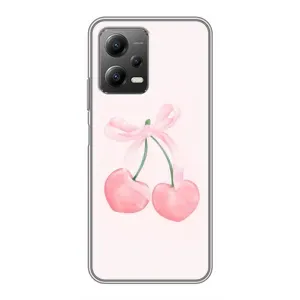 Чохол з розовим принтом для Xiaomi POCO X5 (5G) (Рожеві вишні)