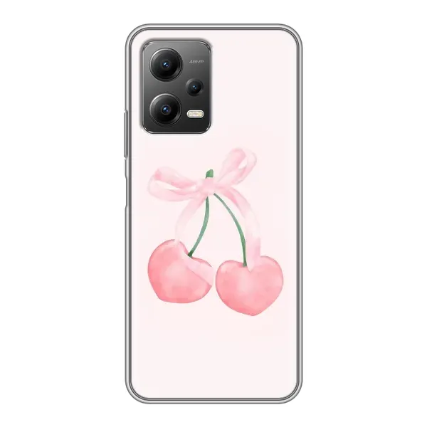 Чохол з принтом «Рожеві вишні» для Xiaomi POCO X5 (5G)