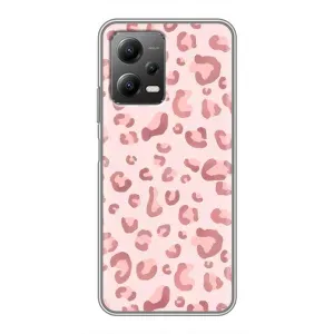 Чохол з розовим принтом для Xiaomi POCO X5 (5G) (Рожевий леопард)