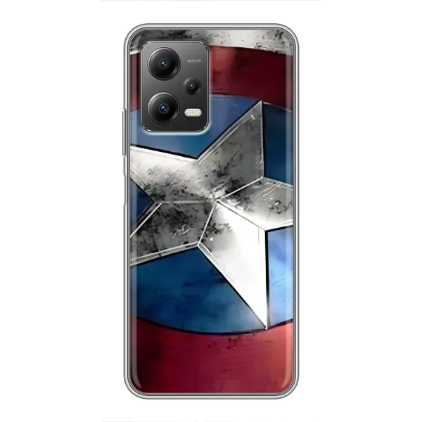 Чохол з принтом «Щит Капітана Америки» для Xiaomi POCO X5 (5G)