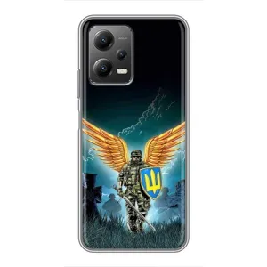 Чехлы с картинкой ЗСУ для Xiaomi POCO X5 (5G) (AlphaPrint) (Солдат ЗСУ)