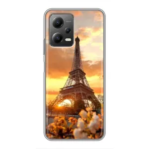Чехол Эйфелева Башня для Xiaomi POCO X5 (5G) - (AlphaPrint) (Солнечная башня)
