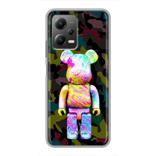 Чохол з принтом «Яскравий Bearbrick» для Xiaomi POCO X5 (5G)
