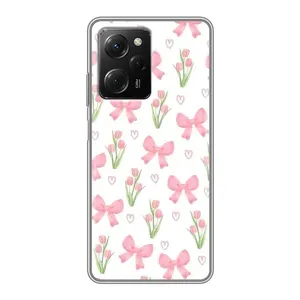 Чохол з бантиками на Сяомі POCO X5 Pro (5G) (Банти і квіти)