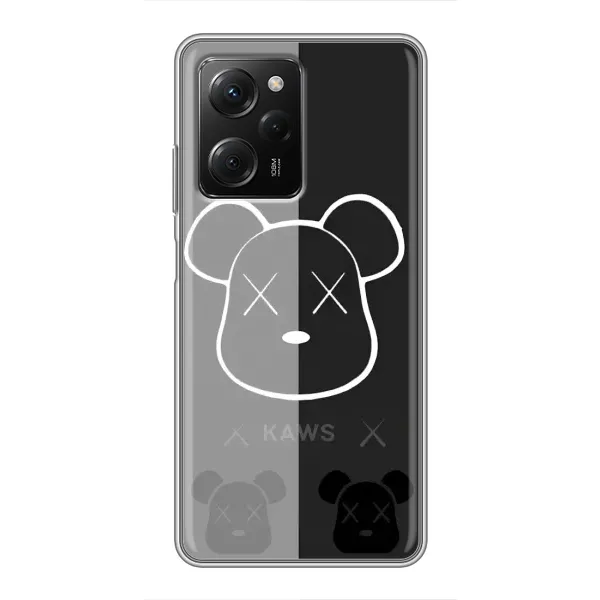 Чехол с принтом «БеарБрик глаза» для Xiaomi POCO X5 Pro (5G)