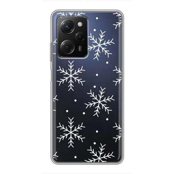 Чехол с принтом «Белые снежинки» для Xiaomi POCO X5 Pro (5G) Чехол с принтом «Белые снежинки» для Xiaomi POCO X5 Pro (5G)