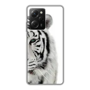 Чехлы с картинками животных Xiaomi POCO X5 Pro (5G) (Белый Тигр)