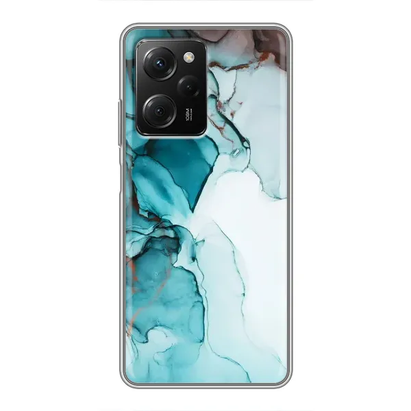 Чохол з принтом «Бірюзовий мрамор» для Xiaomi POCO X5 Pro (5G)