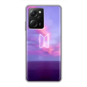 Чехлы BTS для Xiaomi POCO X5 Pro (5G) (AlphaPrint) (BTS логотип)
