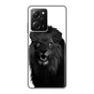 Чехлы с картинками животных Xiaomi POCO X5 Pro (5G) (Черный ЛЕВ)