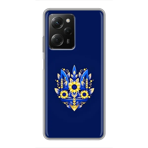 Чехол с принтом «Цветочный Герб» для Xiaomi POCO X5 Pro (5G)