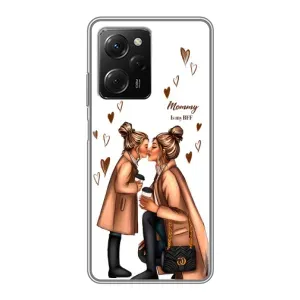 Чехол с печатью для Xiaomi POCO X5 Pro (5G) - (Мама с ребенком) (AlphaPrint) (Дочка и мама)