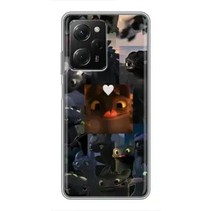 Чохол як приборкати дракона на Xiaomi POCO X5 Pro (5G) (Дракон колаж)