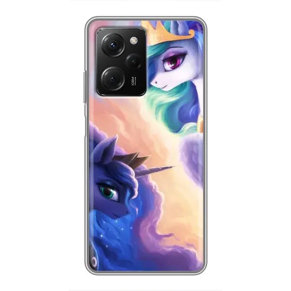 Чехол с принтом «Единорожки» для Xiaomi POCO X5 Pro (5G)